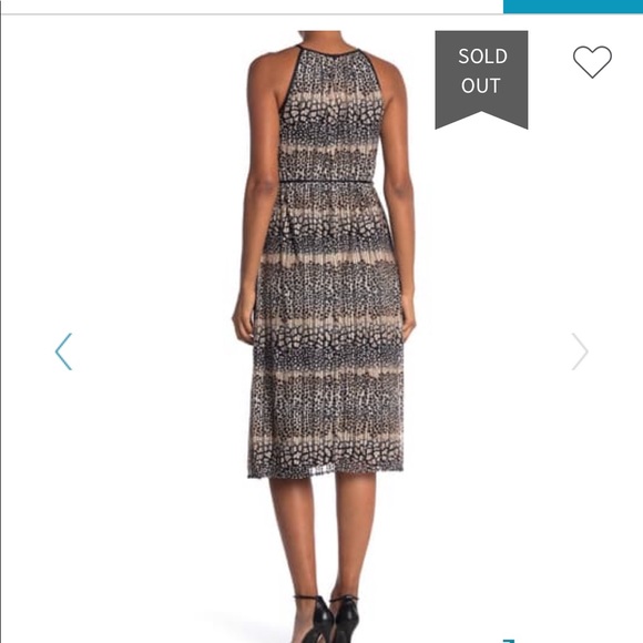 London Times Shirred Waist Tie Dress - Picture 5 of 6